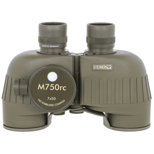 Steiner M750rc 7x50mm Binoculars with Reticle, Compass, Floating Prism, Sports-Auto Focus, OD Green Makrolon Rubber Armor - 2690 Steiner M750rc 7x50mm Binoculars with Reticle, Compass, Floating Prism, Sports-Auto Focus, OD Green Makrolon Rubber Armor - 2690