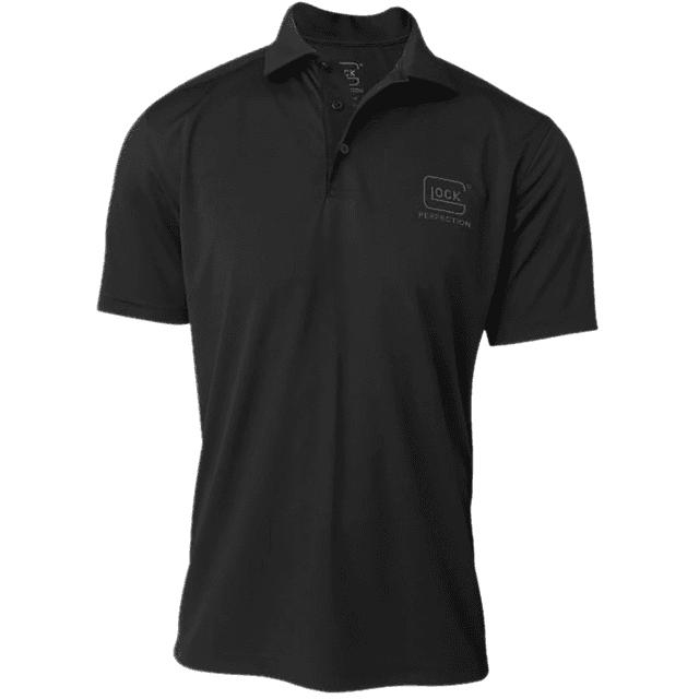 Glock Perfection Polo Shirt, Black Polyester Mesh Short Sleeve Small - AP96211 Glock Perfection Polo Shirt, Black Polyester Mesh Short Sleeve Small - AP96211