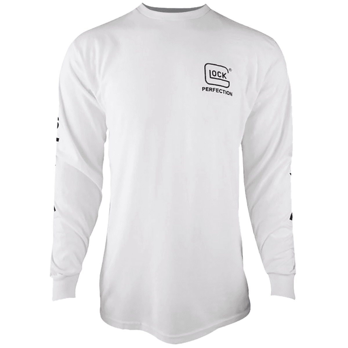 Glock Perfection Long Sleeve Tee Shirt, White Pre-Shrunk Cotton Long Sleeve Small - AP96092 Glock Perfection Long Sleeve Tee Shirt, White Pre-Shrunk Cotton Long Sleeve Small - AP96092