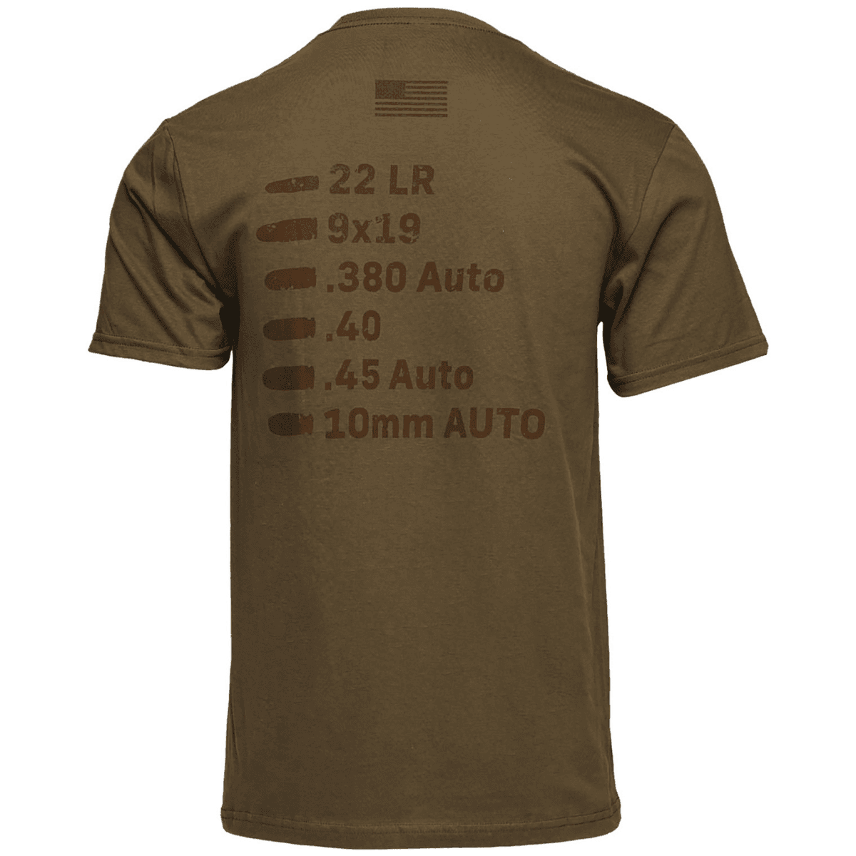 Glock Caliber Tee Shirt, Coyote Tan Ringspun Cotton Short Sleeve Medium - AP96201 Glock Caliber Tee Shirt, Coyote Tan Ringspun Cotton Short Sleeve Medium - AP96201