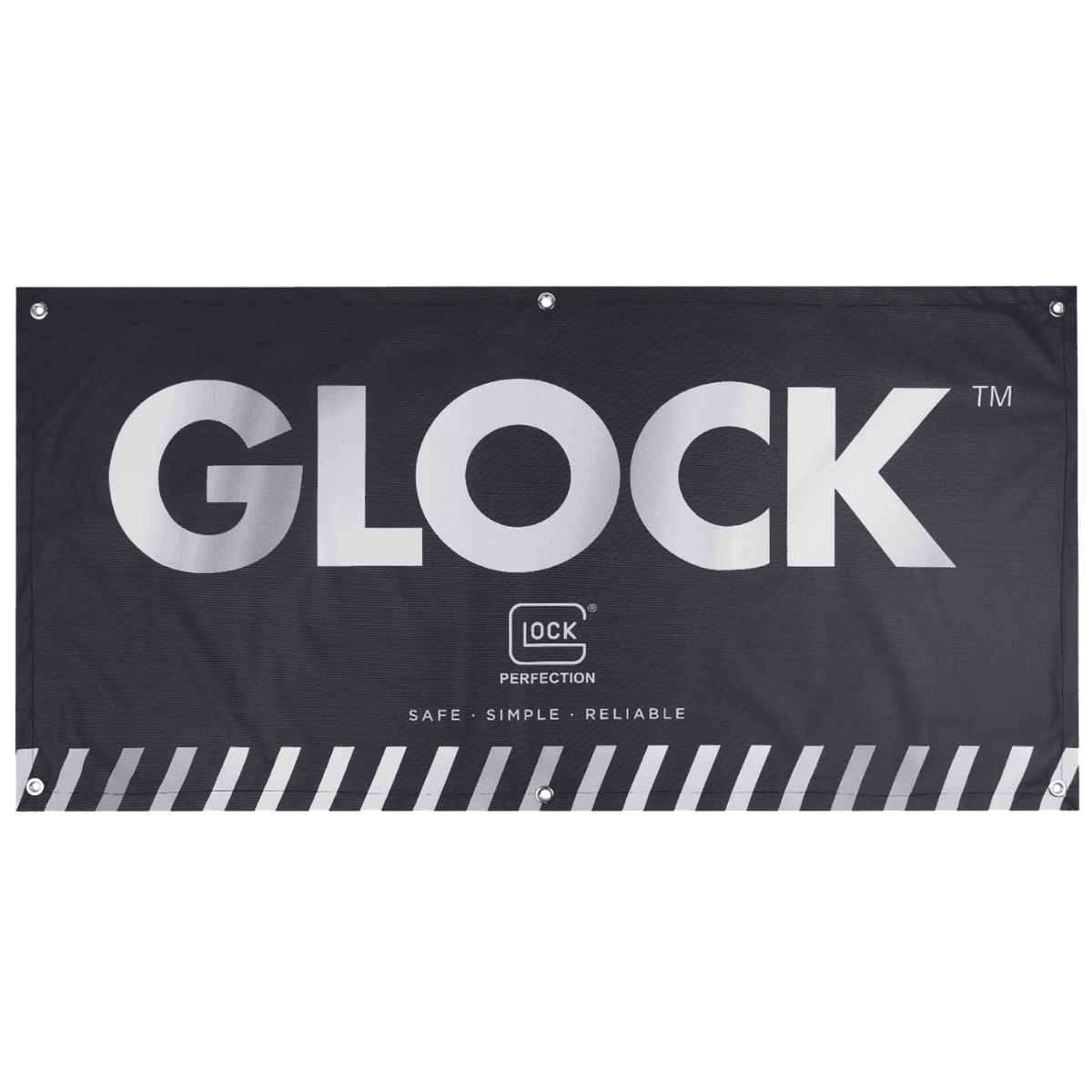 Glock Fabric Banner, Black UV Coated 4' x 2' - AD02044 Glock Fabric Banner, Black UV Coated 4' x 2' - AD02044