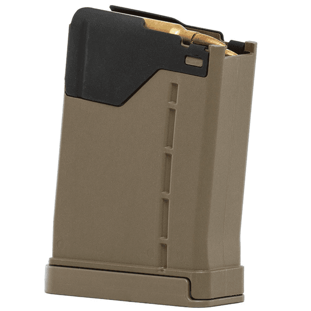 Lancer L5AWM Gen 2 Magazine, 10rd Flat Dark Earth 5.56 - L5G210FDE Lancer L5AWM Gen 2 Magazine, 10rd Flat Dark Earth 5.56 - L5G210FDE