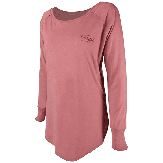 Glock Girl Confidence Tunic T-Shirt, Blush Cotton/Polyester/Rayon Long Sleeve Tunic 2XL - AP960349 Glock Girl Confidence Tunic T-Shirt, Blush Cotton/Polyester/Rayon Long Sleeve Tunic 2XL - AP960349