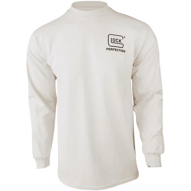 Glock Born In Austria Graphic Tee, Tan Pre-Shrunk Cotton Long Sleeve Medium - AP96072 Glock Born In Austria Graphic Tee, Tan Pre-Shrunk Cotton Long Sleeve Medium - AP96072