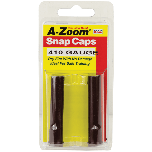 A-Zoom Precision Shotgun Snap Caps, Aluminum 2 Pack 410 Gauge - 12215 A-Zoom Precision Shotgun Snap Caps, Aluminum 2 Pack 410 Gauge - 12215