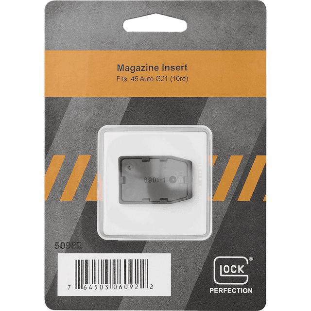 Glock Magazine Insert, Black Polymer 45 ACP Fits Glock 21/21SF/30 Gen5 - 50981 Glock Magazine Insert, Black Polymer 45 ACP Fits Glock 21/21SF/30 Gen5 - 50981