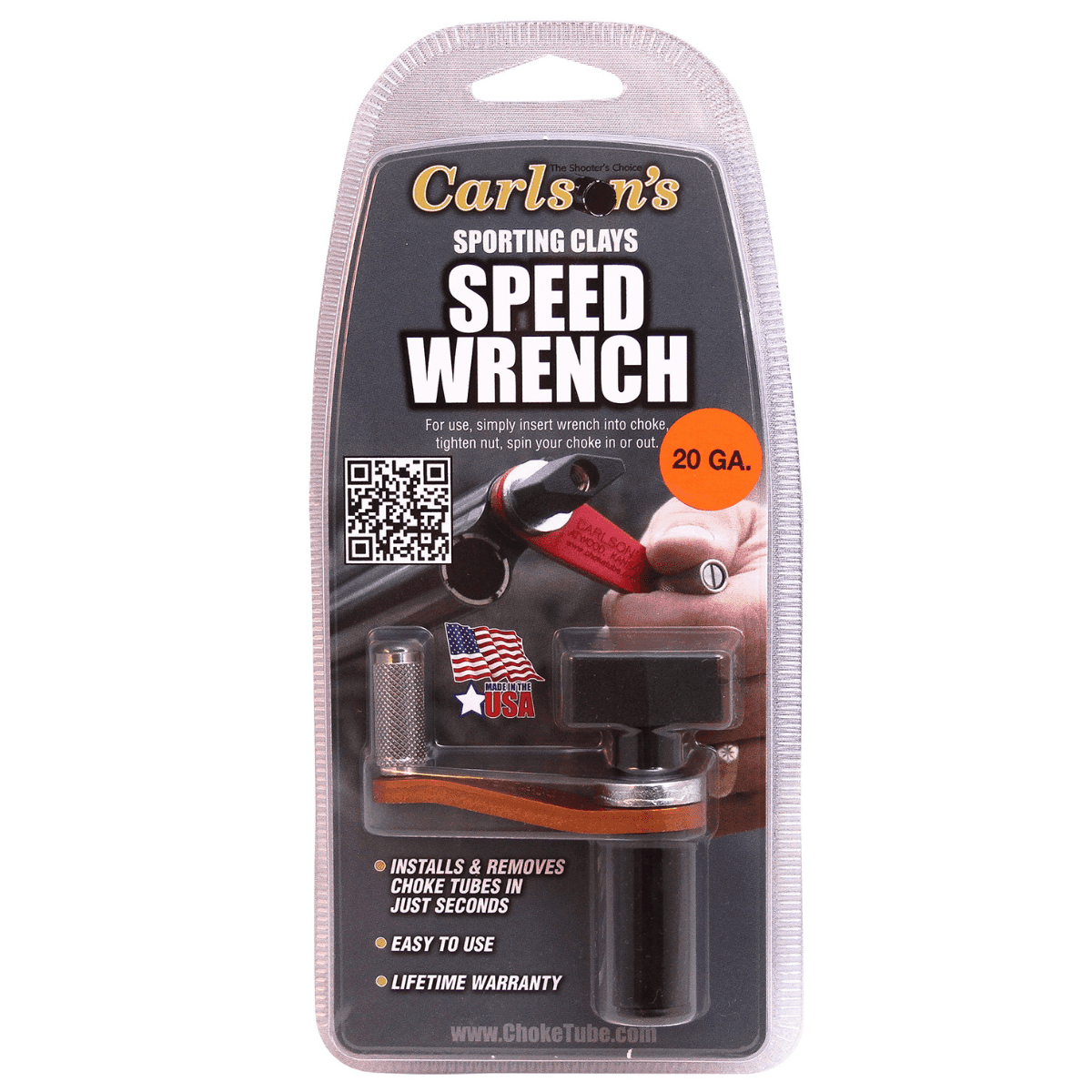 Carlson's Choke Tubes Sporting Clays Speed Wrench, Red/Black Stainless Steel 20 Gauge - 06602 Carlson's Choke Tubes Sporting Clays Speed Wrench, Red/Black Stainless Steel 20 Gauge - 06602