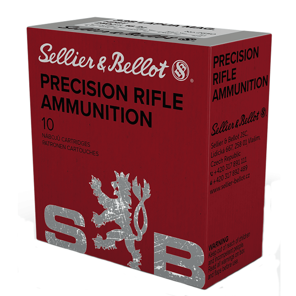 Sellier & Bellot .338 Lapua Mag 250 gr HPBT Rifle Ammo, 10 Rounds - SB338LMA Sellier & Bellot .338 Lapua Mag 250 gr HPBT Rifle Ammo, 10 Rounds - SB338LMA
