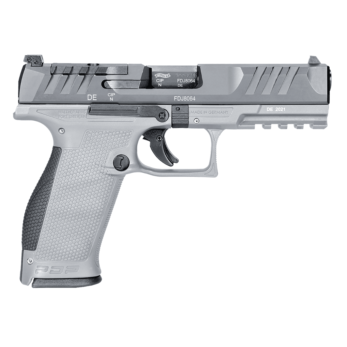 Walther PDP Full Size 9mm Luger Handgun with 4.50" Polygonal Rifling Barrel - 2858371NP3 Walther PDP Full Size 9mm Luger Handgun with 4.50" Polygonal Rifling Barrel - 2858371NP3