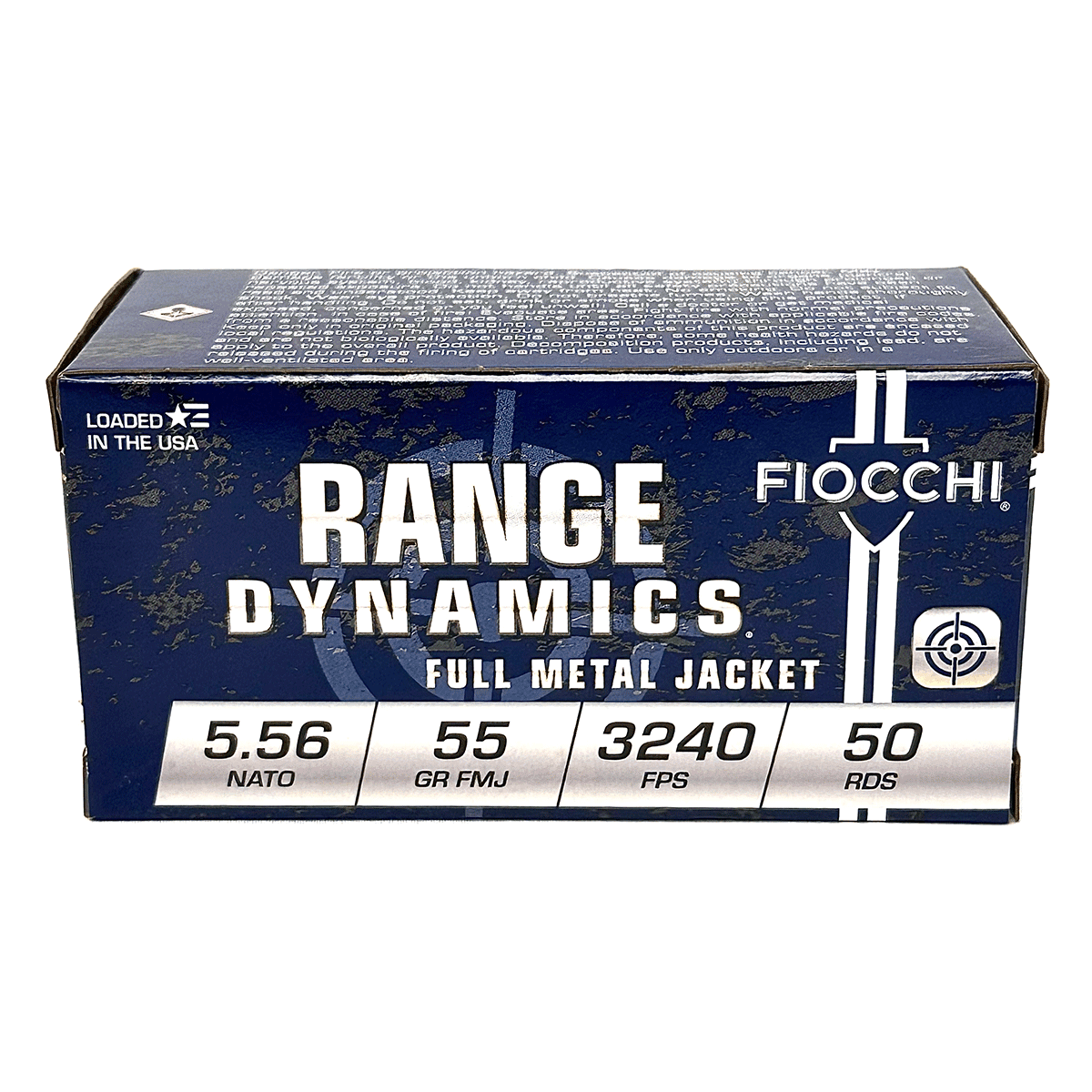 Fiocchi 556M193L Range Dynamics 5.56x45mm NATO 55 gr Full Metal Jacket Boat-Tail (FMJBT) 50 Bx Fiocchi 556M193L Range Dynamics 5.56x45mm NATO 55 gr Full Metal Jacket Boat-Tail (FMJBT) 50 Bx
