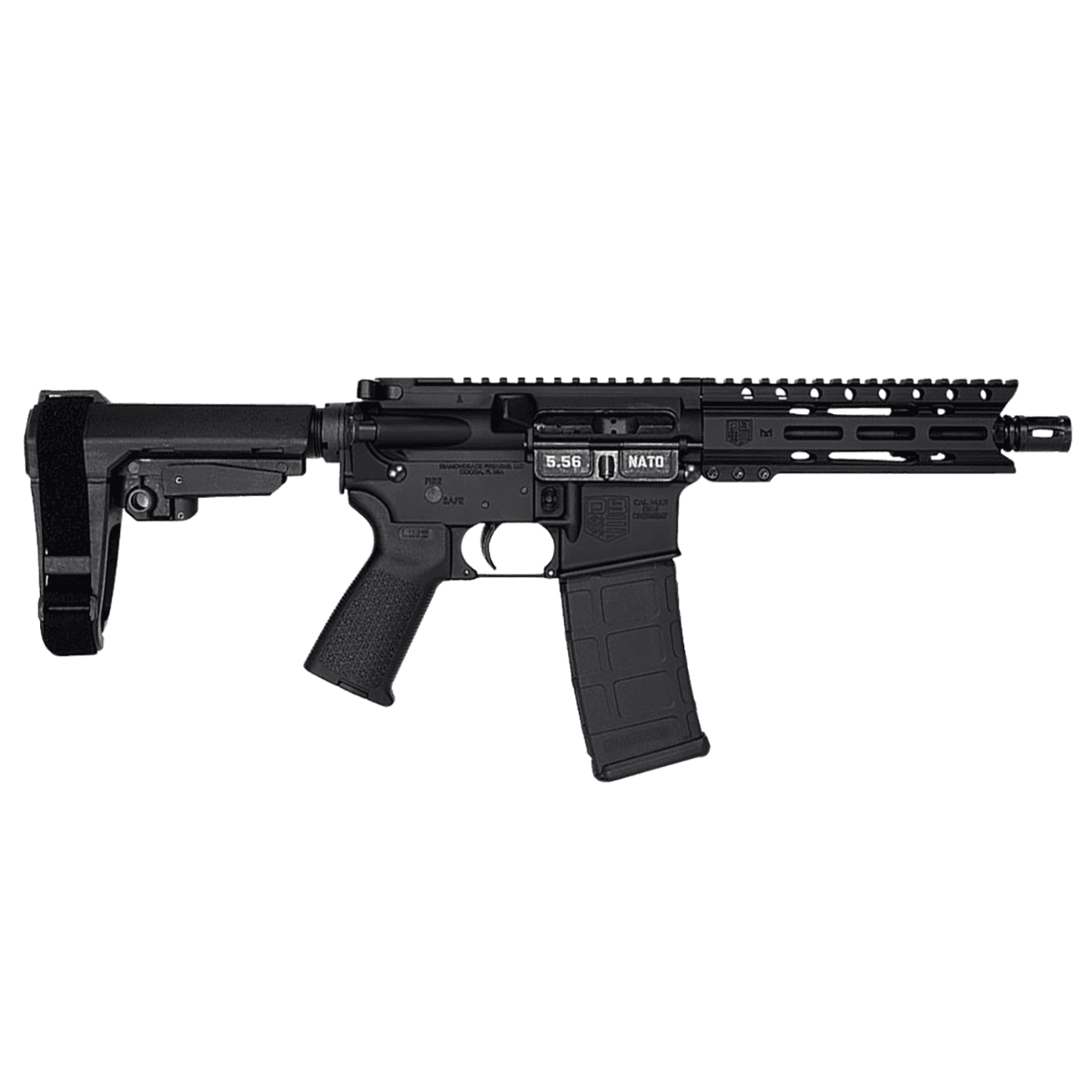 Diamondback DB15 AR Pistol 5.56 NATO 7-Inch 30+1 Black SBA3 Brace - DB1913K001 Diamondback DB15 AR Pistol 5.56 NATO 7-Inch 30+1 Black SBA3 Brace - DB1913K001