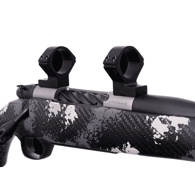 Weatherby Scope Mount/Ring Combo, Matte Black Alloy 30mm Tube Medium Rings Magnum 9-Lug Action Weatherby Mark V - W740705 Weatherby Scope Mount/Ring Combo, Matte Black Alloy 30mm Tube Medium Rings Magnum 9-Lug Action Weatherby Mark V - W740705