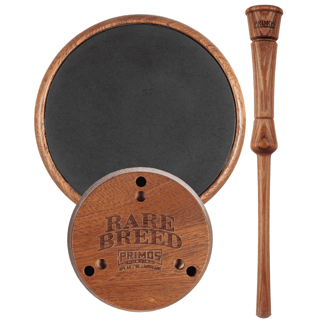 Primos Rare Breed Turkey Pot Call, Black/Brown Striker Call Turkey Sounds - PS2905 Primos Rare Breed Turkey Pot Call, Black/Brown Striker Call Turkey Sounds - PS2905