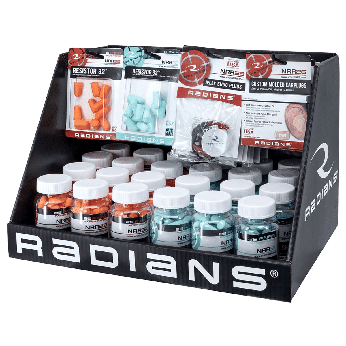 Radians Counter Top Ear Plug Display - CTDFPASSORT1 Radians Counter Top Ear Plug Display - CTDFPASSORT1