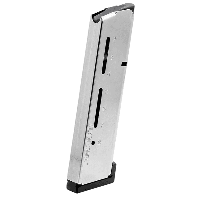 Wilson Combat ETM 45 ACP+P 8rd Magazine with Aluminum Floor Plate for 1911 Elite Tactical Stainless Steel - 500AHD Wilson Combat ETM 45 ACP+P 8rd Magazine with Aluminum Floor Plate for 1911 Elite Tactical Stainless Steel - 500AHD