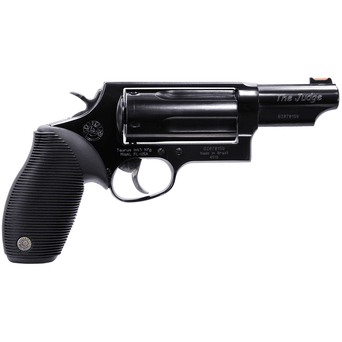 Taurus Judge Magnum 45 Colt/410 Gauge Revolver 5rd with 3-inch Matte Black Oxide Steel Barrel - 2-441031MAG Taurus Judge Magnum 45 Colt/410 Gauge Revolver 5rd with 3-inch Matte Black Oxide Steel Barrel - 2-441031MAG