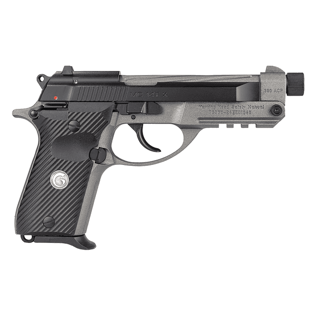 Girsan 390890 MC 14TX 380 ACP 13+1 4.90" Tungsten Cerakote Spiral Fluted Threaded Tip-Up Barrel Pistol Girsan 390890 MC 14TX 380 ACP 13+1 4.90" Tungsten Cerakote Spiral Fluted Threaded Tip-Up Barrel Pistol
