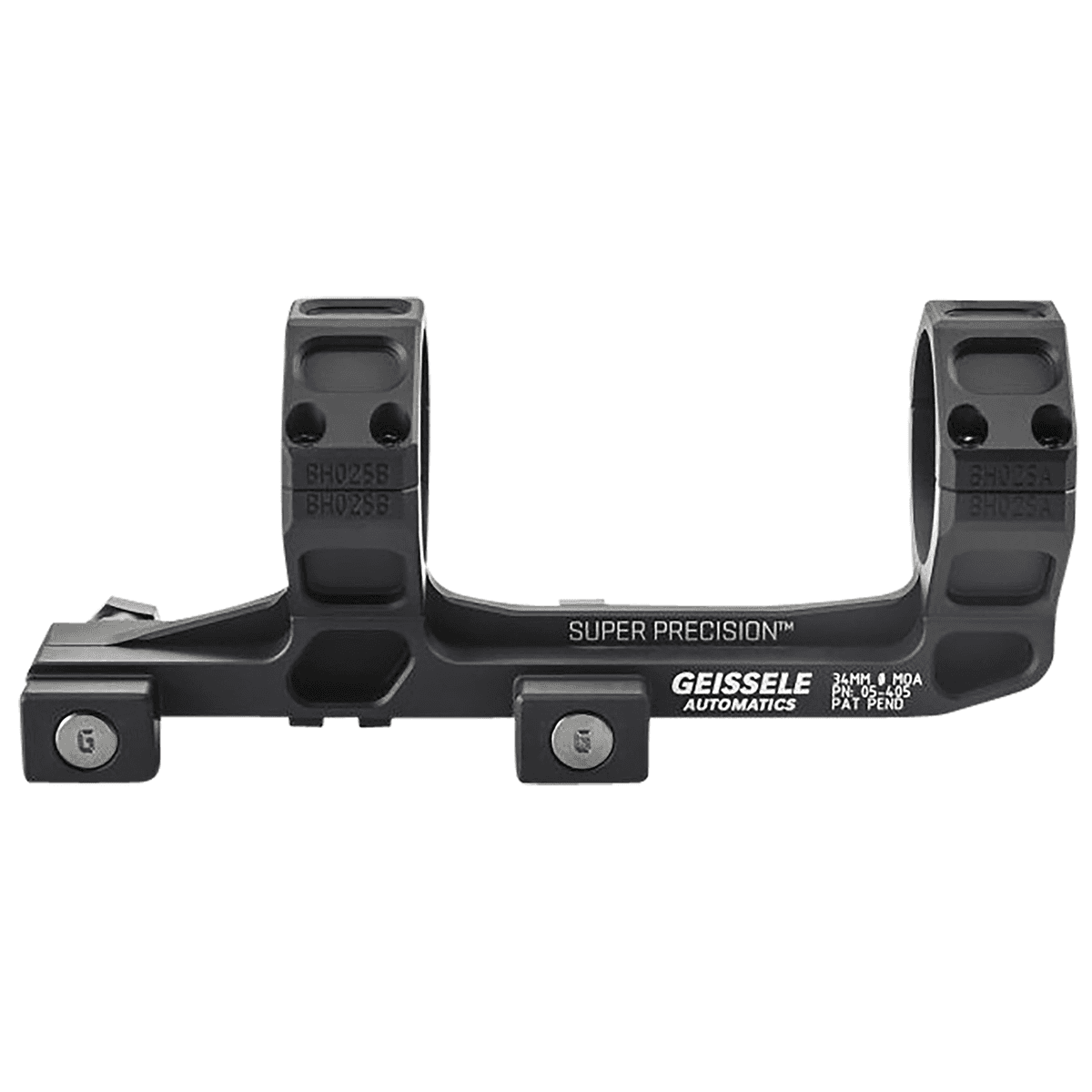 Geissele Automatics AR15 Super Precision Scope Mount Ring Combo Black Anodized Geissele Automatics AR15 Super Precision Scope Mount Ring Combo Black Anodized