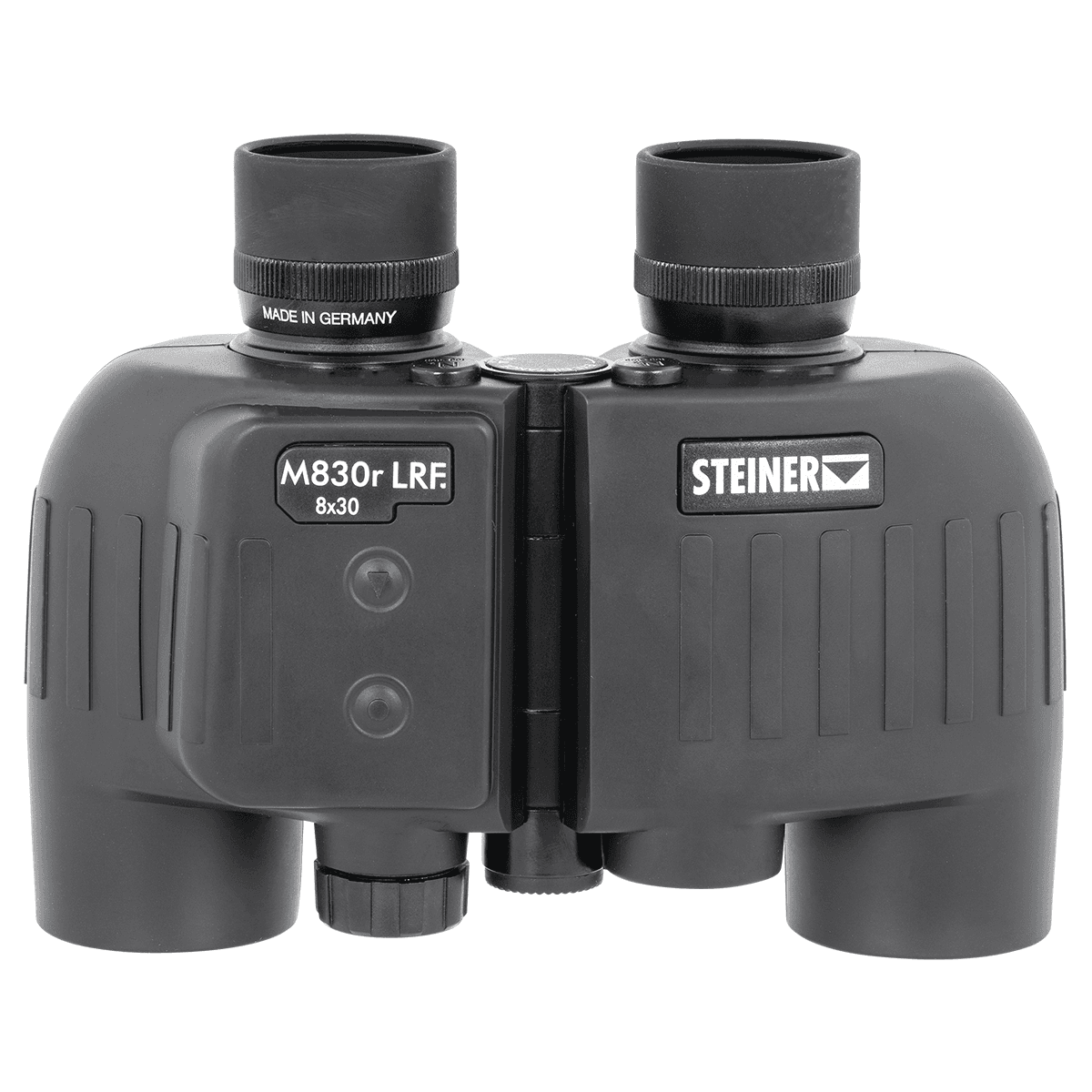 Steiner 2680 M830r Laser Rangefinder 8x 30mm Mil Radian Ranging Reticle, Floating Prism Auto Focus, Black Makrolon w/Rubber Armor Steiner 2680 M830r Laser Rangefinder 8x 30mm Mil Radian Ranging Reticle, Floating Prism Auto Focus, Black Makrolon w/Rubber Armor