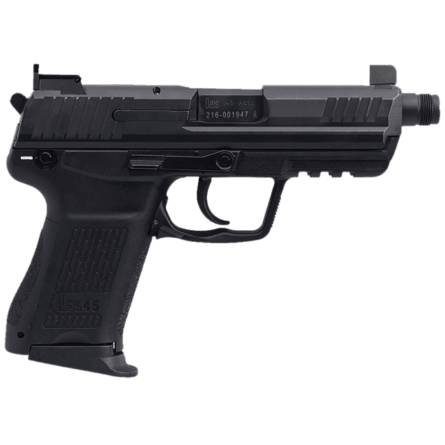 HK HK45CT Tactical V7 LEM Compact Frame DAO 45 ACP with 3.94" Black Threaded Barrel - 81001116 HK HK45CT Tactical V7 LEM Compact Frame DAO 45 ACP with 3.94" Black Threaded Barrel - 81001116
