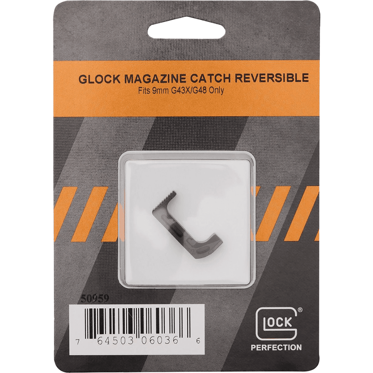 Glock Reversible Magazine Catch, Black 9mm Glock 43x/48 - 50959 Glock Reversible Magazine Catch, Black 9mm Glock 43x/48 - 50959