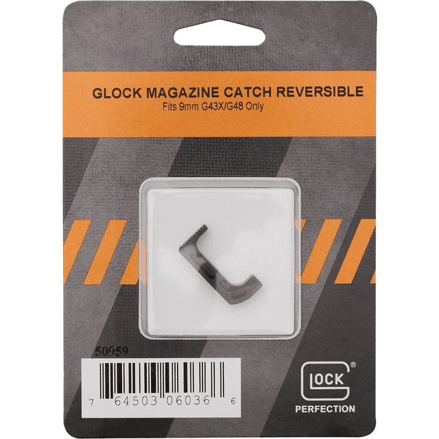 Glock Reversible Magazine Catch, Black 9mm Glock 43x/48 - 50959 Glock Reversible Magazine Catch, Black 9mm Glock 43x/48 - 50959