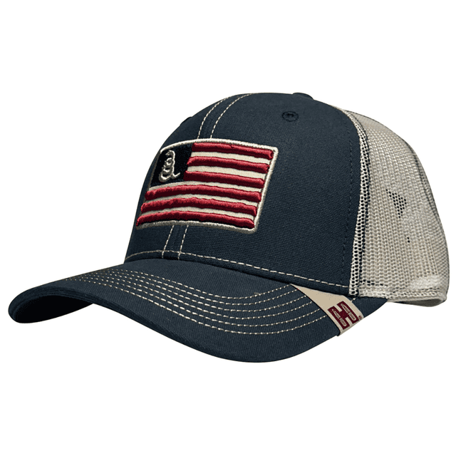 Hornady Gear Trucker Gadsden Flag Patch Hat, Navy Adjustable Snapback OSFA - 33310 Hornady Gear Trucker Gadsden Flag Patch Hat, Navy Adjustable Snapback OSFA - 33310