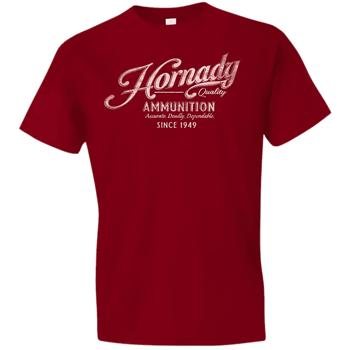 Hornady Gear Vintage Script Graphic Tee Shirt, Red Cotton Semi-Fitted XL - 31874 Hornady Gear Vintage Script Graphic Tee Shirt, Red Cotton Semi-Fitted XL - 31874
