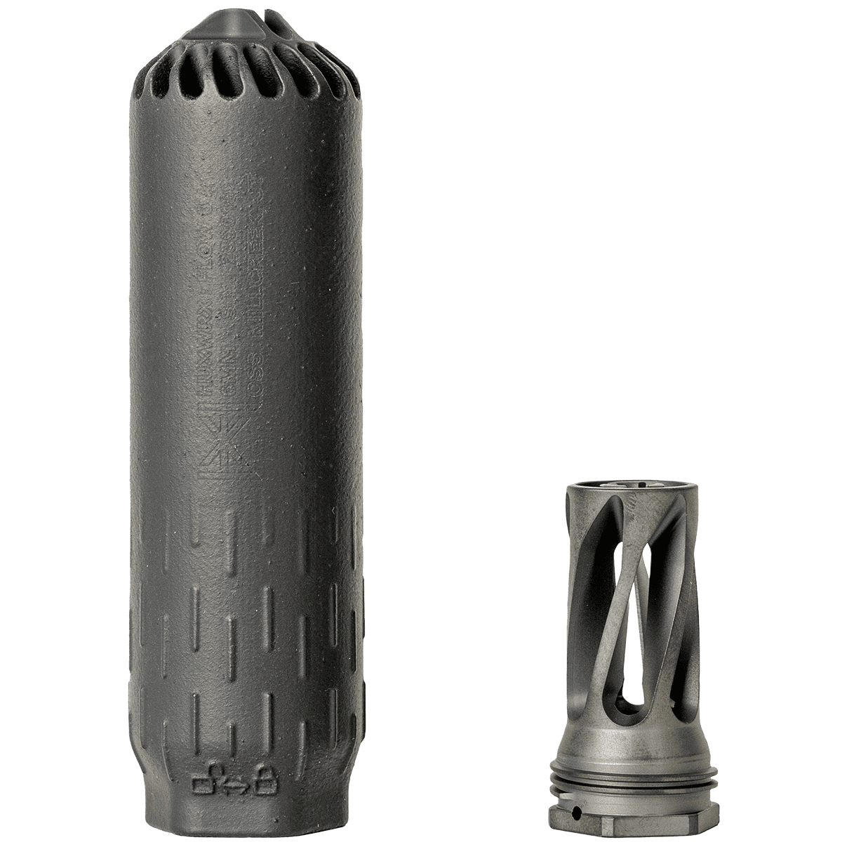 Huxwrx 3219 Flow 6K 1.60" Black Suppressor Huxwrx 3219 Flow 6K 1.60" Black Suppressor