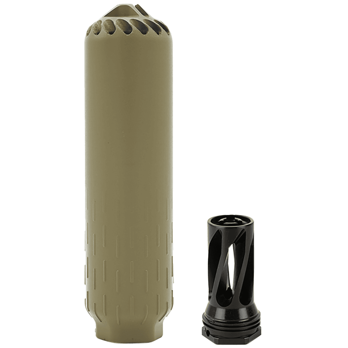 Huxwrx 3222 Flow 6K 1.60" Flat Dark Earth Suppressor Huxwrx 3222 Flow 6K 1.60" Flat Dark Earth Suppressor
