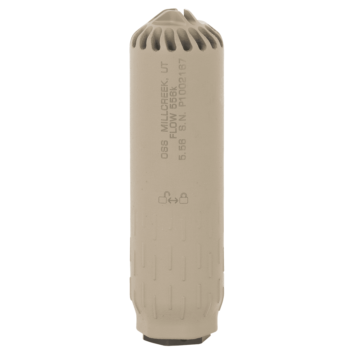 Huxwrx 2450 Flow 556K 5.56x45mm NATO 1.60"D Made of Stainless Steel with Flat Dark Earth Cerakote Finish Includes 1/2"-28 tpi Flash Hider Suppressor Huxwrx 2450 Flow 556K 5.56x45mm NATO 1.60"D Made of Stainless Steel with Flat Dark Earth Cerakote Finish Includes 1/2"-28 tpi Flash Hider Suppressor