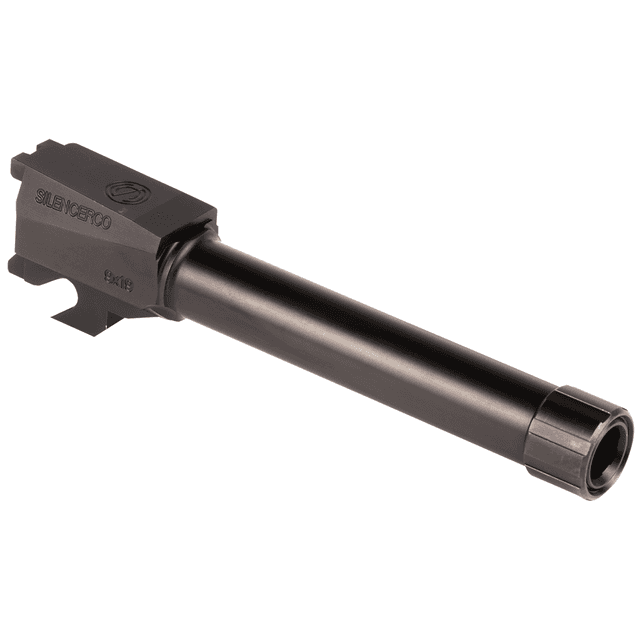 SilencerCo AC2486 Threaded Barrel 4.50" 9mm Luger, Black Nitride Stainless Steel, Fits Sig P320 Compact SilencerCo AC2486 Threaded Barrel 4.50" 9mm Luger, Black Nitride Stainless Steel, Fits Sig P320 Compact