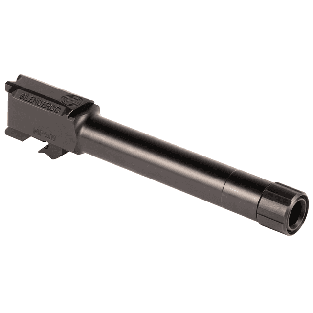 SilencerCo AC2023 Threaded Barrel 4.75" 9mm Luger, Black Nitride Stainless Steel, Fits S&W M&P9 SilencerCo AC2023 Threaded Barrel 4.75" 9mm Luger, Black Nitride Stainless Steel, Fits S&W M&P9