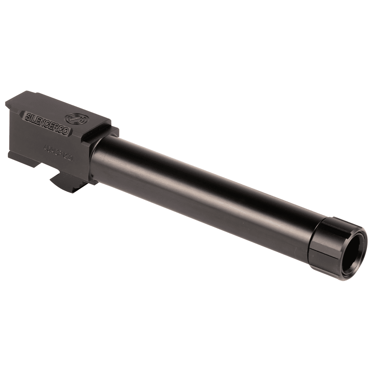 SilencerCo AC863 Glock 45 ACP Compatible w/Glock 21 Gen3 5.30" Black Nitride Stainless Steel Threaded SilencerCo AC863 Glock 45 ACP Compatible w/Glock 21 Gen3 5.30" Black Nitride Stainless Steel Threaded