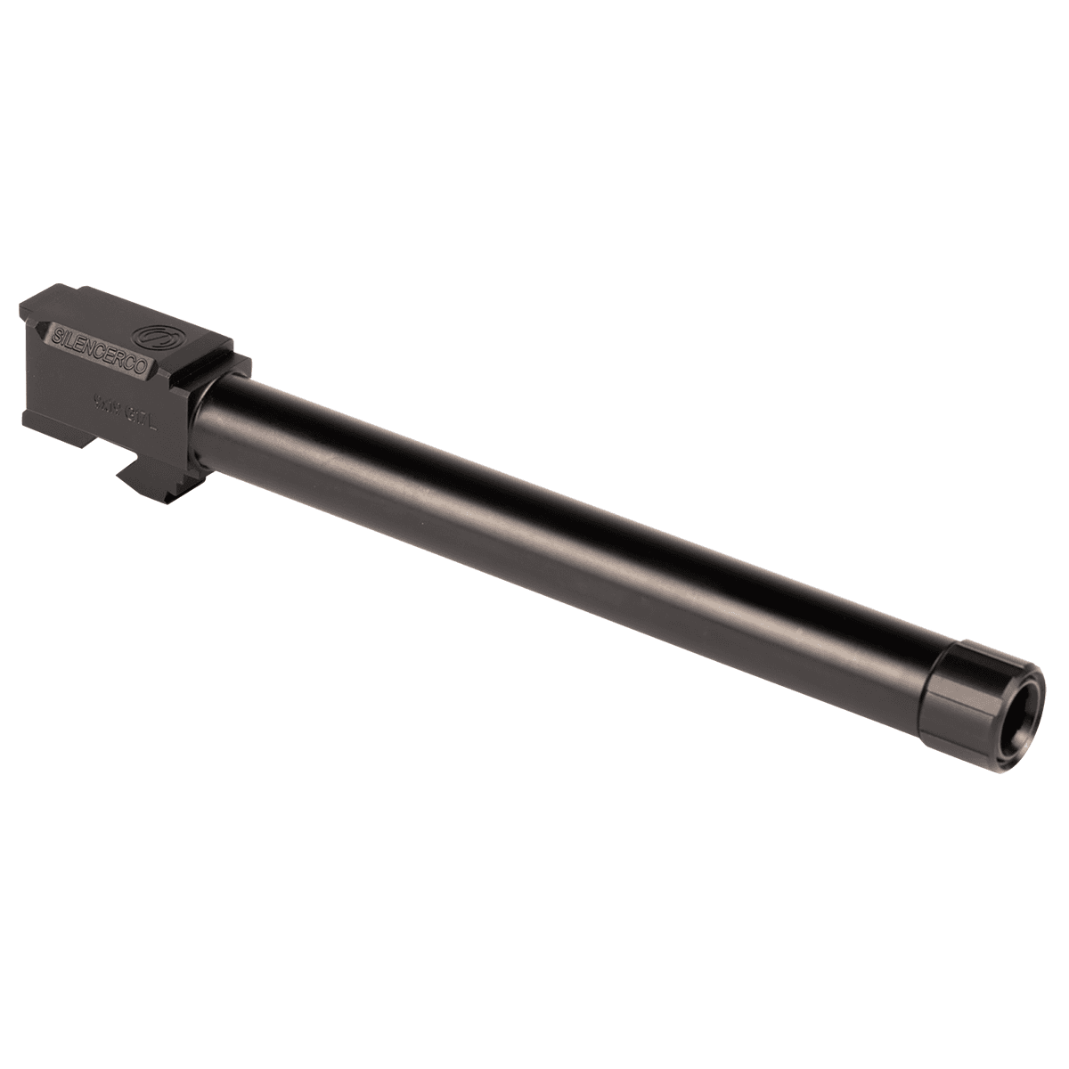 SilencerCo AC861 Threaded Barrel 6.50" 9mm Luger, Black Nitride Stainless Steel, Fits Glock 17L SilencerCo AC861 Threaded Barrel 6.50" 9mm Luger, Black Nitride Stainless Steel, Fits Glock 17L