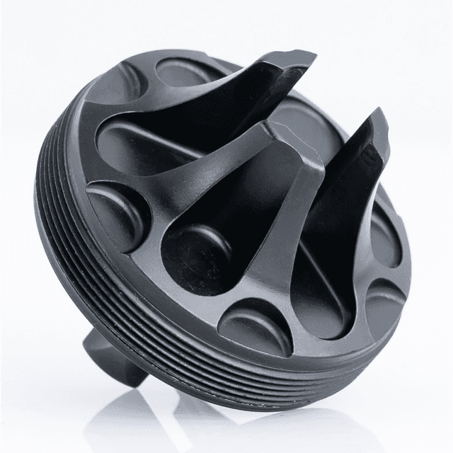 Rugged Suppressors FC006 Flash Hider Front Cap 7.62mm, Black Steel for Some Rugged Suppressors Rugged Suppressors FC006 Flash Hider Front Cap 7.62mm, Black Steel for Some Rugged Suppressors