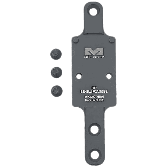 Meprolight USA Shotgun Optics Plate, Matte Black Aluminum RMR Footprint Benelli M2/M4/SBE - 901141040 Meprolight USA Shotgun Optics Plate, Matte Black Aluminum RMR Footprint Benelli M2/M4/SBE - 901141040