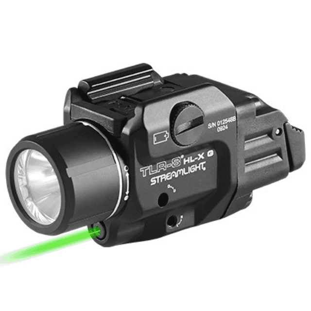Streamlight TLR-8 HL-X G Gun Light With Green Laser, 1,000 Lumens 297 Meters - 69475 Streamlight TLR-8 HL-X G Gun Light With Green Laser, 1,000 Lumens 297 Meters - 69475