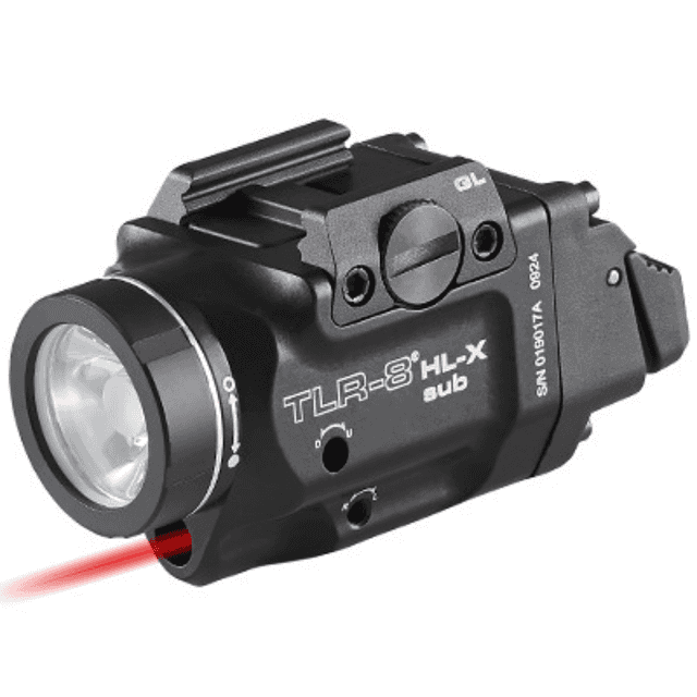 Streamlight TLR-8 HL-X Sub Gun Light With Red Laser, 1,000 Lumens 200 Meters - 69466 Streamlight TLR-8 HL-X Sub Gun Light With Red Laser, 1,000 Lumens 200 Meters - 69466