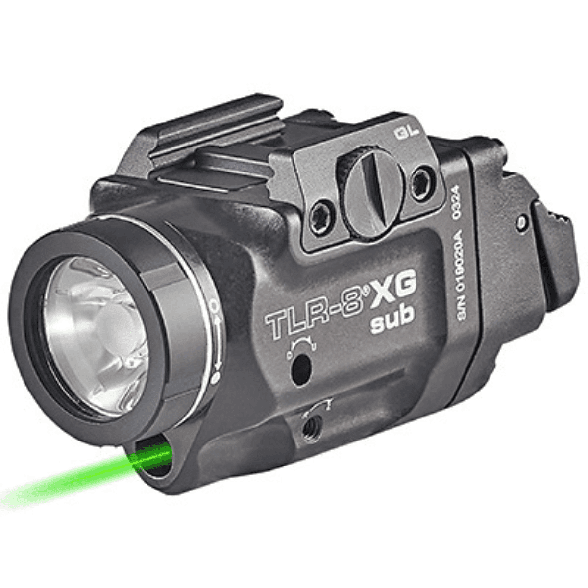Streamlight TLR-8 X G Sub Gun Light With Green Laser, 500 Lumens 141 Meters Glock 43X/48MOS - 69476 Streamlight TLR-8 X G Sub Gun Light With Green Laser, 500 Lumens 141 Meters Glock 43X/48MOS - 69476