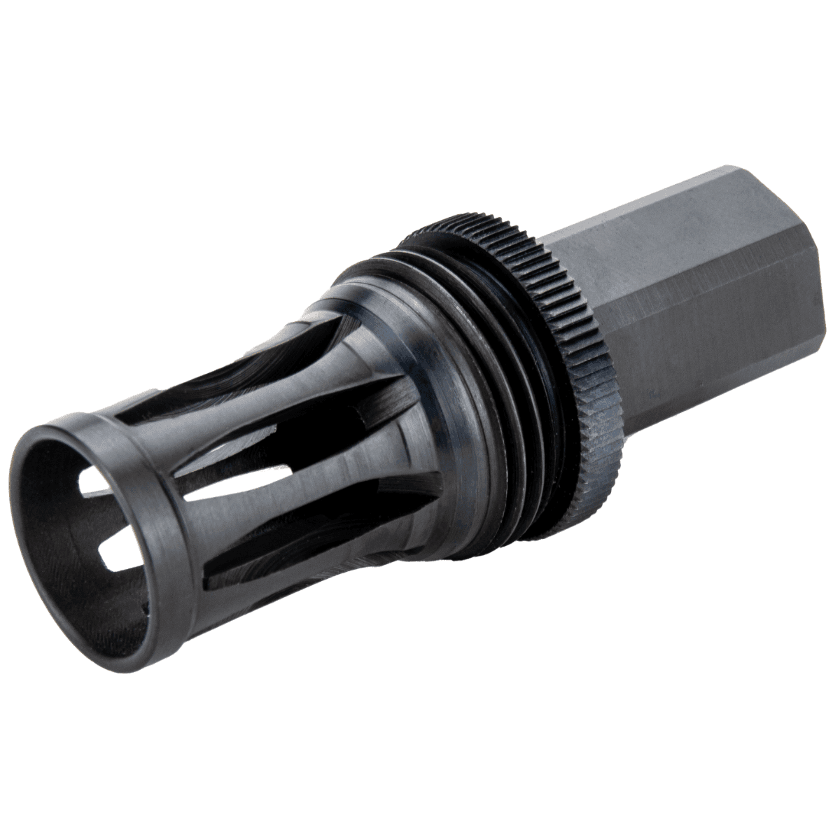 Kgm Suppressors Quick Detach Flash Hider, Black Nitride Steel M11.5x1 Threads Fits R556, R556A1, R556A2, R30A1, R30A2 - A-QD-FH-S-MP7 Kgm Suppressors Quick Detach Flash Hider, Black Nitride Steel M11.5x1 Threads Fits R556, R556A1, R556A2, R30A1, R30A2 - A-QD-FH-S-MP7