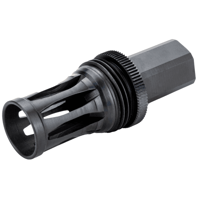 Kgm Suppressors Quick Detach Flash Hider, Black Nitride Steel M11.5x1 Threads Fits R556, R556A1, R556A2, R30A1, R30A2 - A-QD-FH-S-MP7 Kgm Suppressors Quick Detach Flash Hider, Black Nitride Steel M11.5x1 Threads Fits R556, R556A1, R556A2, R30A1, R30A2 - A-QD-FH-S-MP7