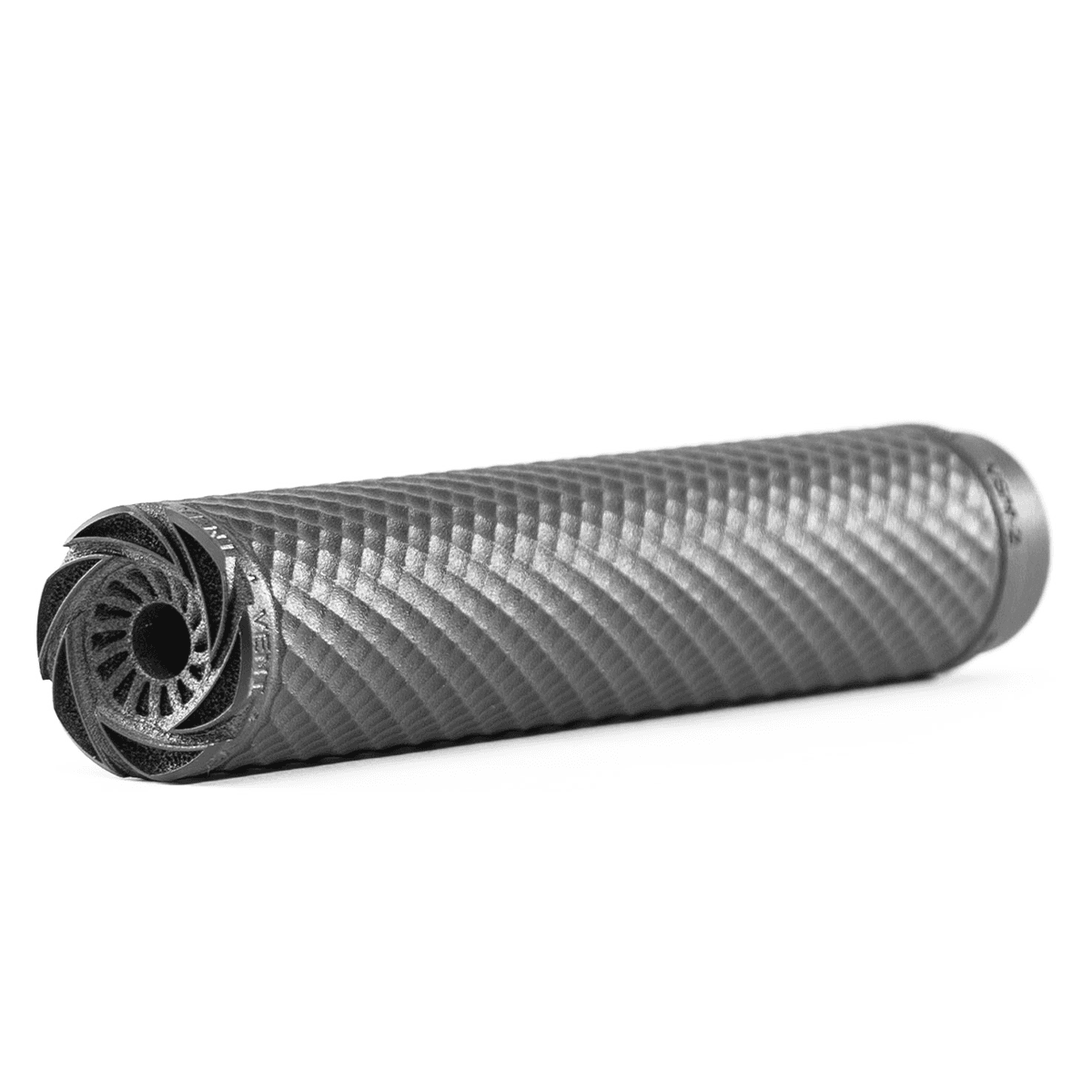 PTR V20090101 Vent 2 9mm Luger, Rated Up To 300 Blk Out, 7.60" L Black 3D Printed Titanium, Includes 1.125"-28 & 1/2"-28 Direct Thread Mount Suppressor PTR V20090101 Vent 2 9mm Luger, Rated Up To 300 Blk Out, 7.60" L Black 3D Printed Titanium, Includes 1.125"-28 & 1/2"-28 Direct Thread Mount Suppressor