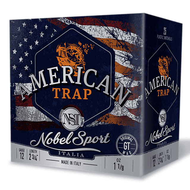 Nobel/Eurosports LLC ANS27755 American Trap 12 Gauge 2.75" 8.5 Shot 25 Per Box Nobel/Eurosports LLC ANS27755 American Trap 12 Gauge 2.75" 8.5 Shot 25 Per Box