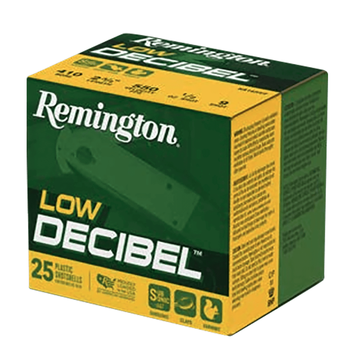 Remington Ammunition R20740 Low Decibel 410 Gauge 2.50" 9 Shot 25 Per Box Remington Ammunition R20740 Low Decibel 410 Gauge 2.50" 9 Shot 25 Per Box