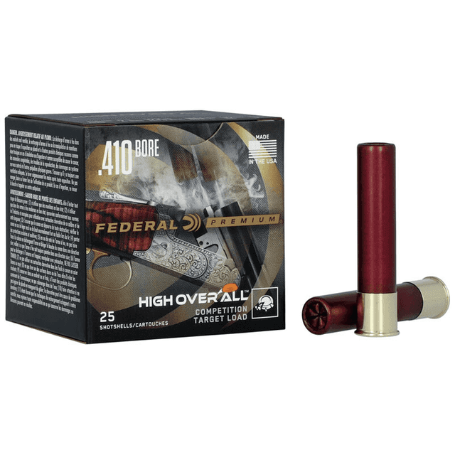 Federal HOA41085 Premium High Over All 410 Gauge 2.50" 1/2oz 8.5 Shot 25 Per Box Federal HOA41085 Premium High Over All 410 Gauge 2.50" 1/2oz 8.5 Shot 25 Per Box
