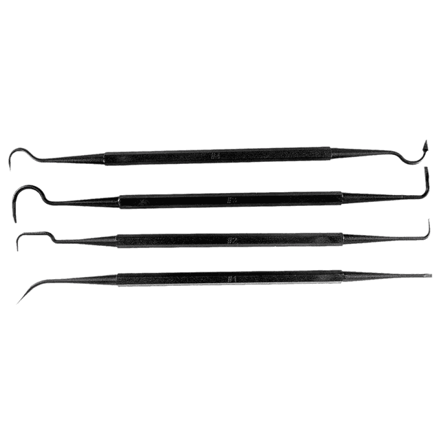 Tapco Gun Pick Tool Set, 4 Piece Black - TAP22015 Tapco Gun Pick Tool Set, 4 Piece Black - TAP22015