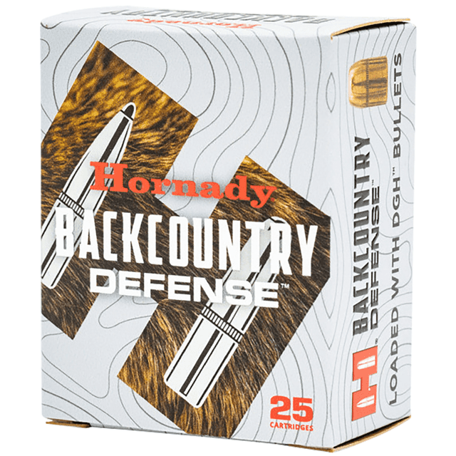 Hornady Back Country Defense Ammunition, 165gr 25 Per Box/10 Case 357 Mag - 90608 Hornady Back Country Defense Ammunition, 165gr 25 Per Box/10 Case 357 Mag - 90608
