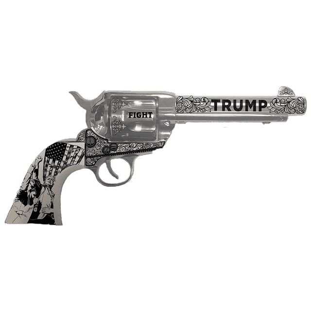 Traditions SAT73132FT 1873 Trump-Fight 45 Long Colt 6 Shot 5.50" Nickel "Trump" Pistol Traditions SAT73132FT 1873 Trump-Fight 45 Long Colt 6 Shot 5.50" Nickel "Trump" Pistol