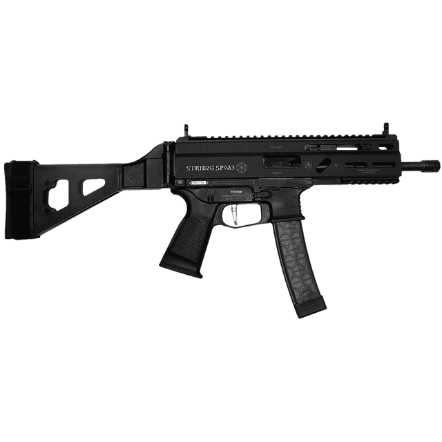 Global Ordnance LLC 850003223117 Grand Power Stribog SP9A3 9mm Luger 30+1 Black SB Tactical Brace Pistol Global Ordnance LLC 850003223117 Grand Power Stribog SP9A3 9mm Luger 30+1 Black SB Tactical Brace Pistol